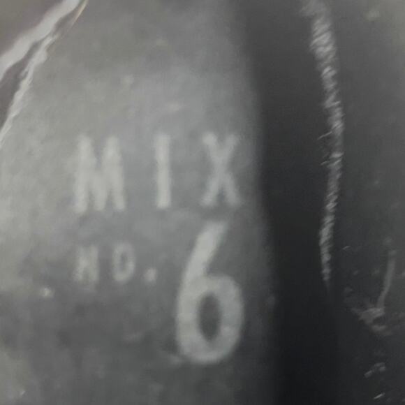 Mix No 6 Black & Gray Faux Leather Reptile Snakeskin Zippered Ankle Boots 7.5 - Picture 8 of 13